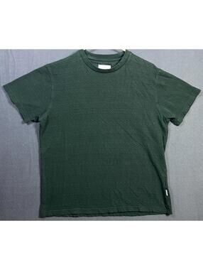 Peter Werth No. 1 London Green Seersucker Shirt Tshirt Men's Size L Short 22x25